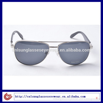 Fashion Classical Two Bridge Aviator Style Polarized Metal Frame